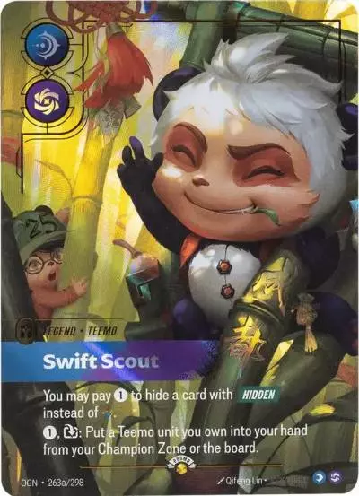 Teemo Swift Scout - OGN-263a - Promotional Cards - Riftbound card